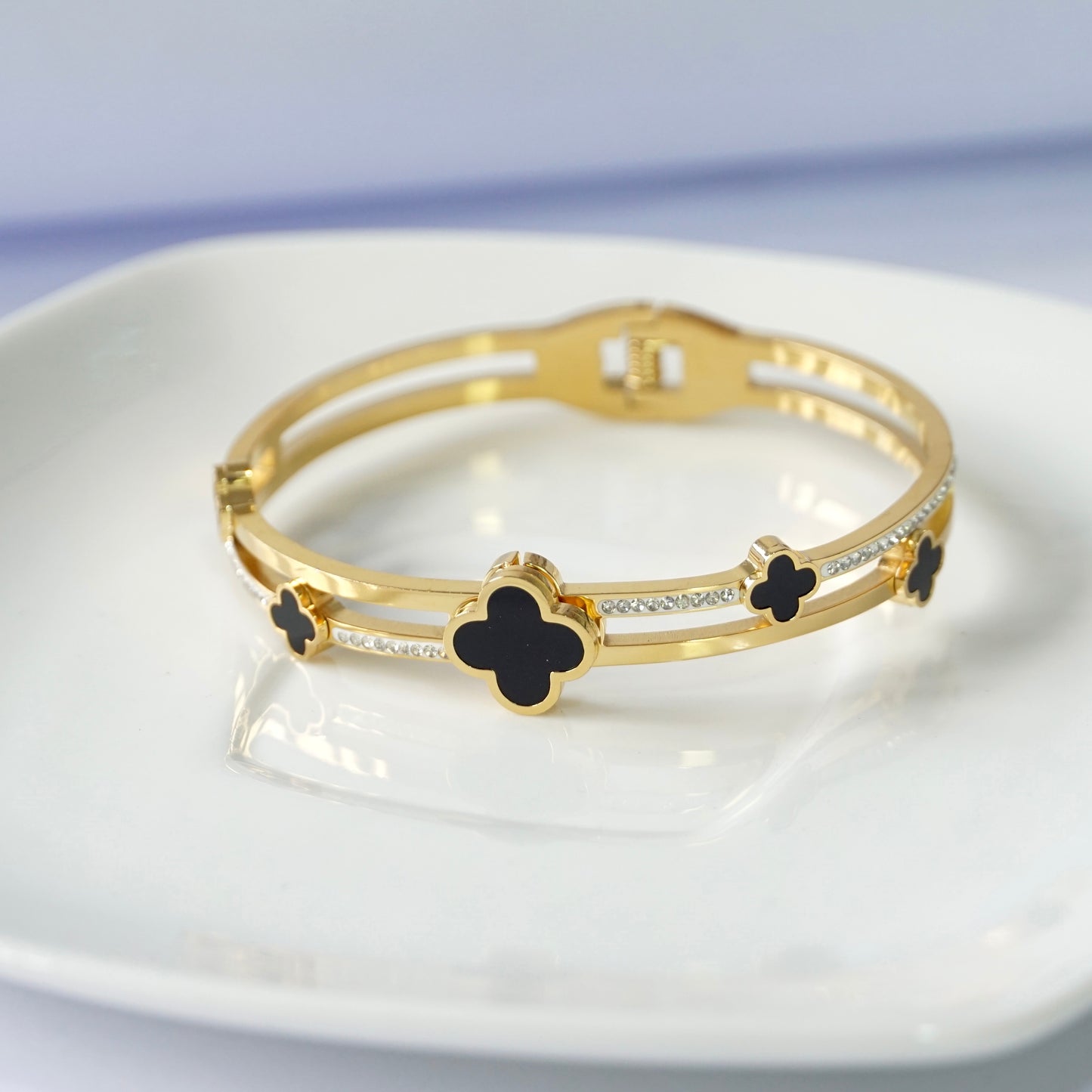 Clover Cuff Bangle