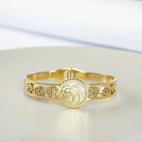 Roses Flower Cuff Bangle