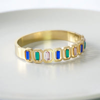 Enchanting Stone Cuff Bangle