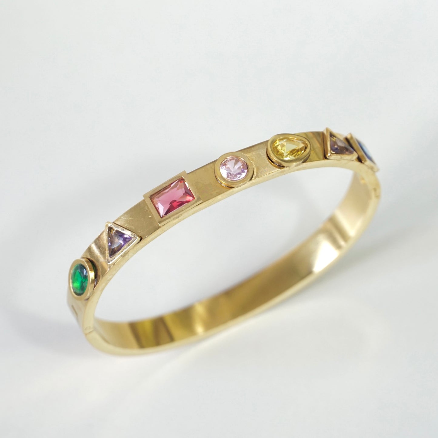 Dazzling Stone Cuff Bangle