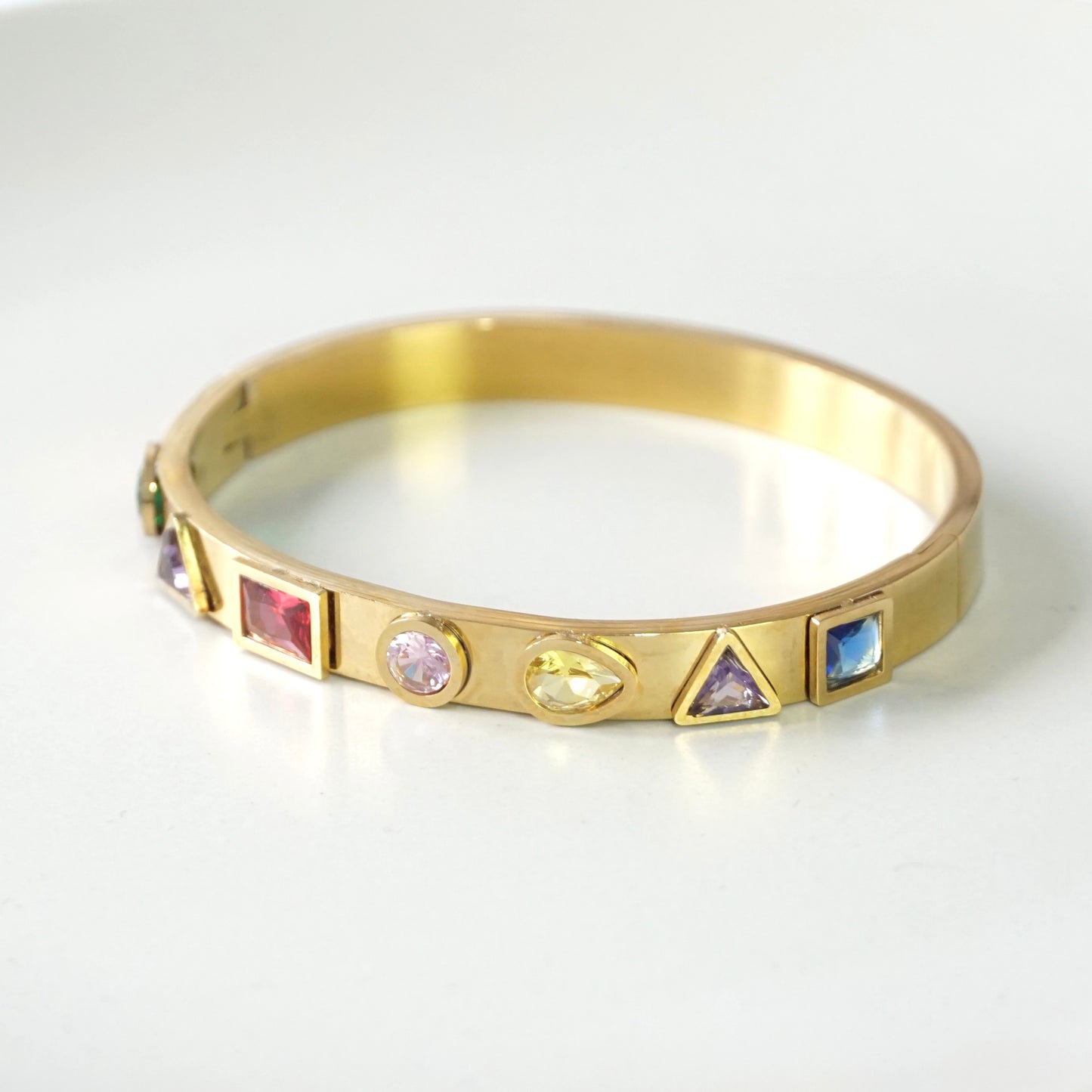 Dazzling Stone Cuff Bangle