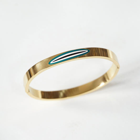 Gold Vision Cuff Bangle