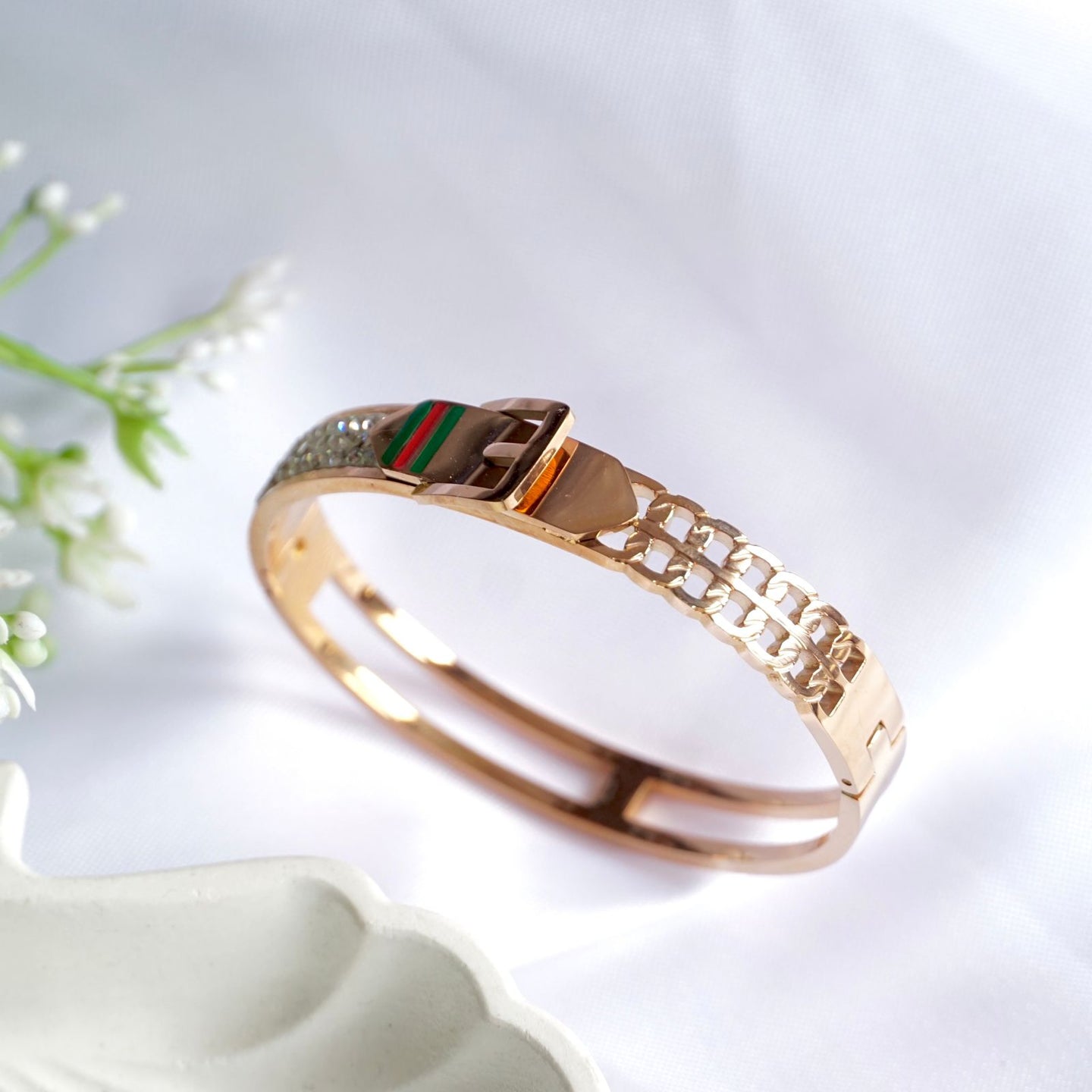 GG Belt Cuff Bangle