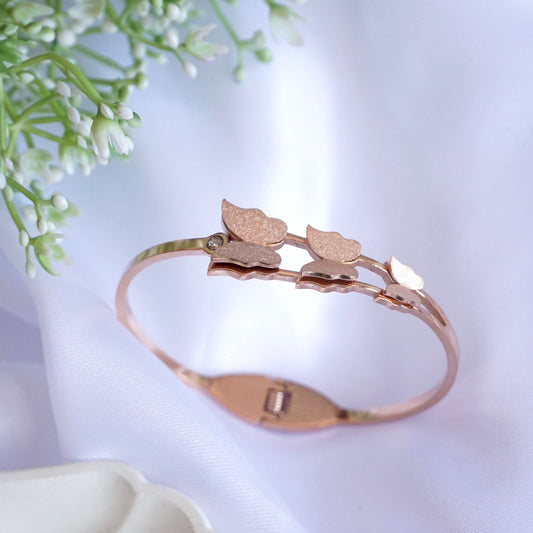 Three Butterfly Cuff Bangle