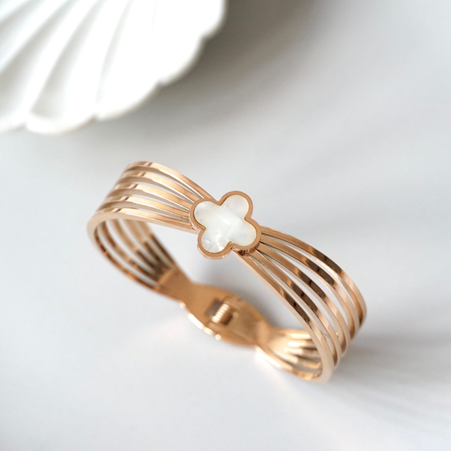 Clover Cuff Bangle